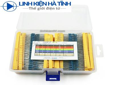 Hộp điện trở 0,25w 1/4W 130 loại tổng 2600 cái trở 1/4W 5 vòng màu sai số 1%